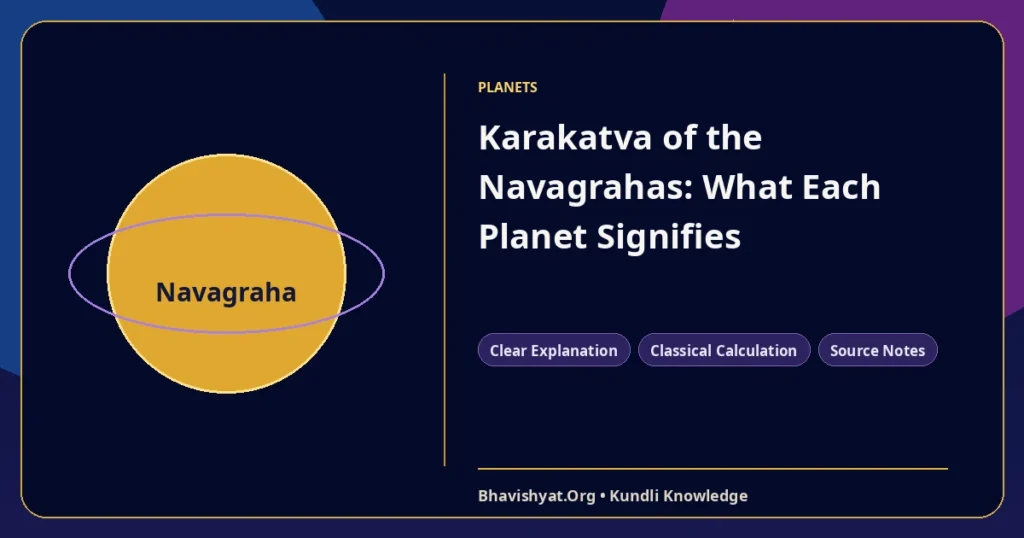 Karakatva of the Navagrahas: What Each Planet Signifies — Bhavishyat.Org Vedic astrology knowledge article