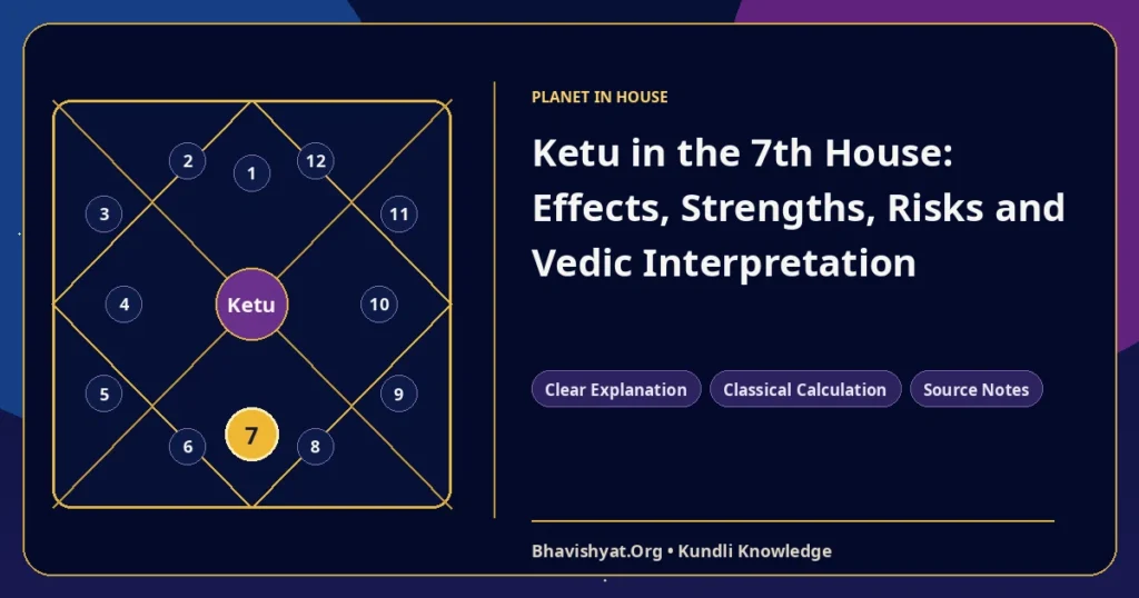 Ketu in the 7th House: Effects, Strengths, Risks and Vedic Interpretation — Bhavishyat.Org Vedic astrology knowledge article