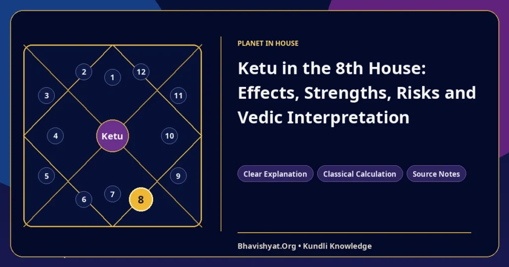 Ketu in the 8th House: Effects, Strengths, Risks and Vedic Interpretation — Bhavishyat.Org Vedic astrology knowledge article