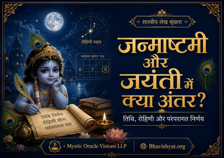 जन्माष्टमी और जयंती में अंतर का शास्त्रीय कवर
