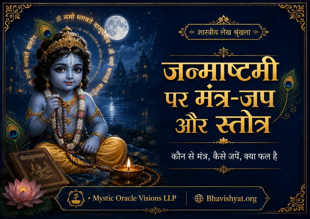 जन्माष्टमी मंत्र-जप, माला और स्तोत्र पाठ