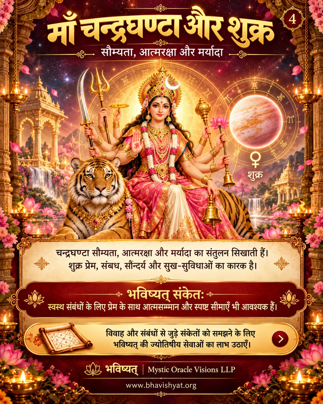 माँ चन्द्रघण्टा — शुक्र · मर्यादा और संतुलन
