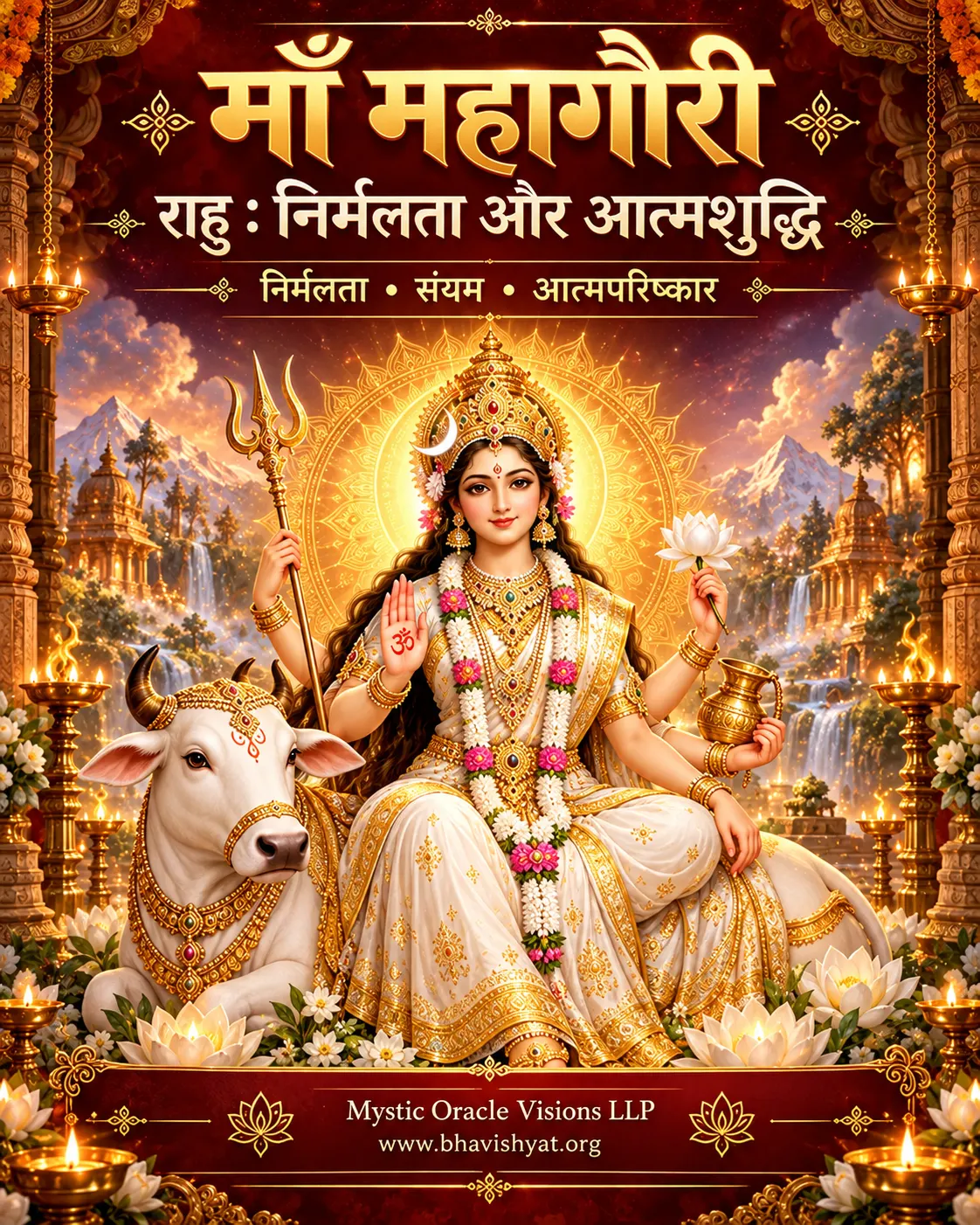 माँ महागौरी — राहु, निर्मलता और आत्मशुद्धि | भविष्यत् नवदुर्गा विशेष